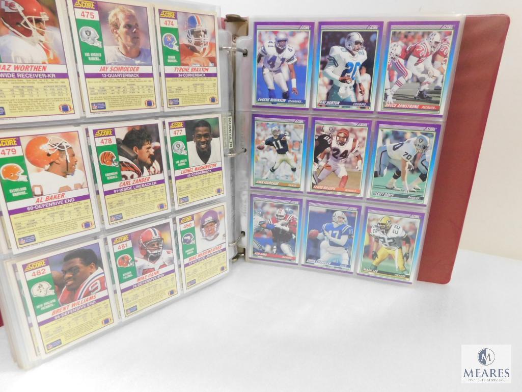 Score 1990 Series I and II Baseball Card Collection Album