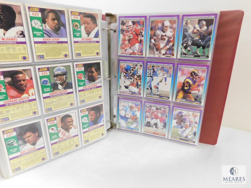 Score 1990 Series I and II Baseball Card Collection Album