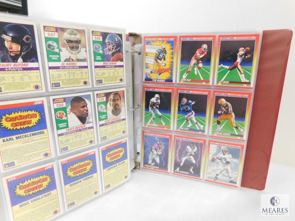 Score 1990 Series I and II Baseball Card Collection Album