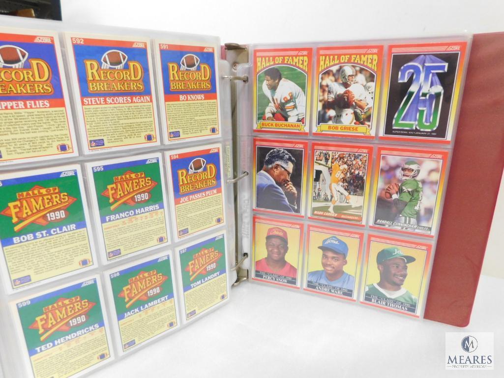 Score 1990 Series I and II Baseball Card Collection Album