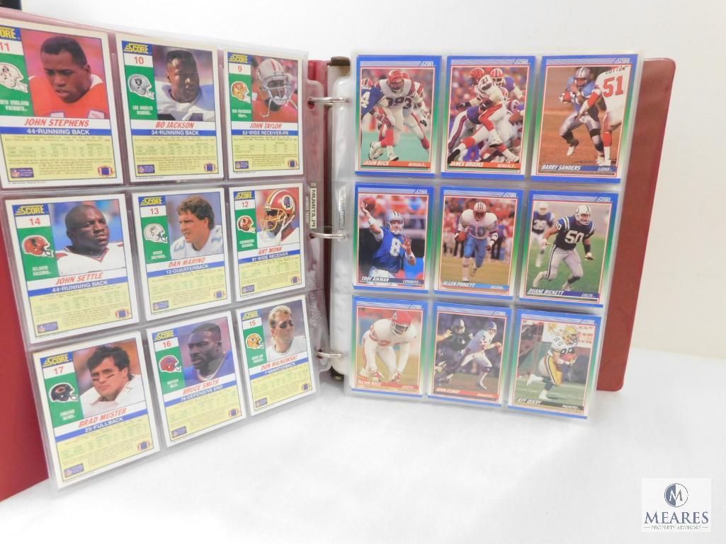 Score 1990 Series I and II Baseball Card Collection Album