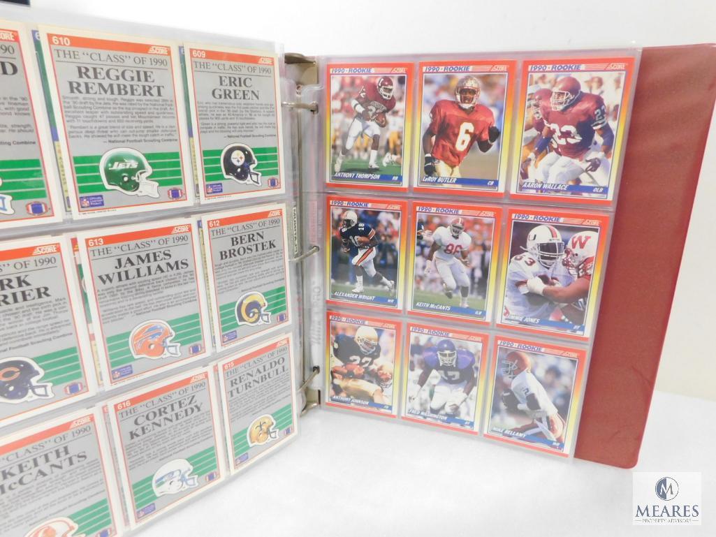 Score 1990 Series I and II Baseball Card Collection Album