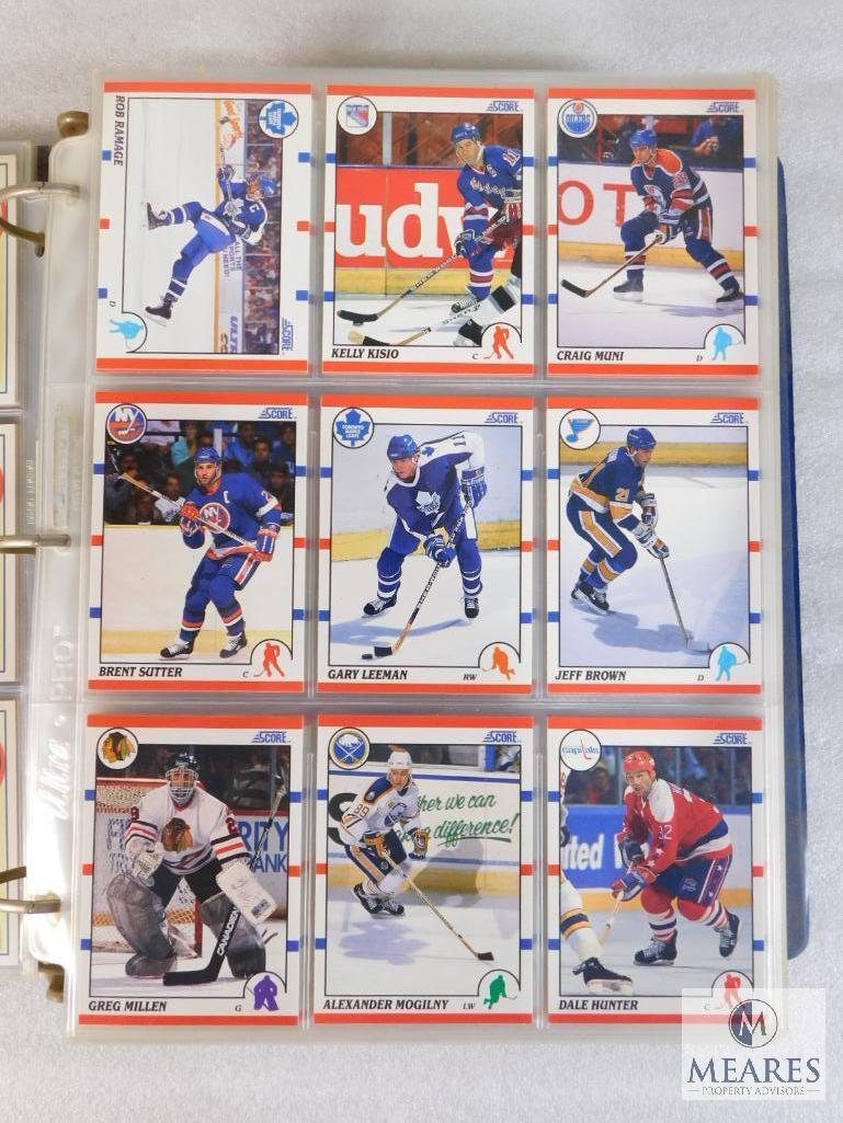 Score 1990 NHL Hockey Collector Card Album Numbers 1-440