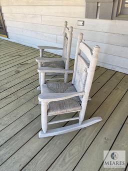 Two Child-size Outdoor Rocking Chairs