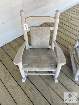 Two Child-size Outdoor Rocking Chairs