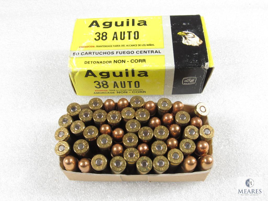 Aguila 38 Auto ACP 130 Gr FMJ Open Box Approximately 50 Rounds