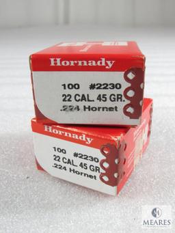 Hornady Bullets .22 Cal. 45 Gr .224 Hornet #2230 Two Boxes of 100