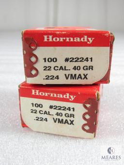 Hornady Bullets .22 Cal. 40 Gr .224 VMAX #22241 Two Boxes of 100
