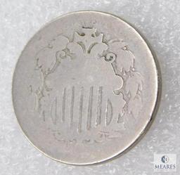 1873 (?) Damaged Shield Nickel & No Date Shield Nickel