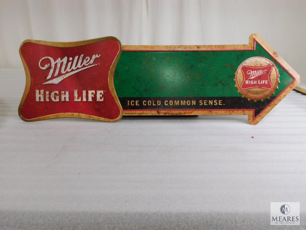 Reproduction Miller High Life Beer Arrow Sign