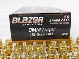 CCI Blazer 9mm 115 Grain FMJ Ammo box of 50 Rounds