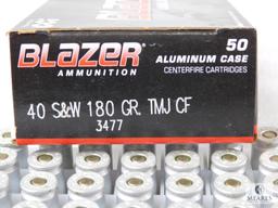 CCi Blazer 40 S&W Ammo 50 Rounds 180 Grain TMJ