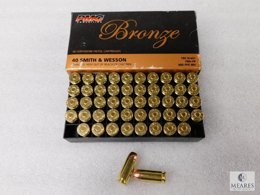 PMC 40 S&W Ammo 50 Rounds 180 Grain FMJ