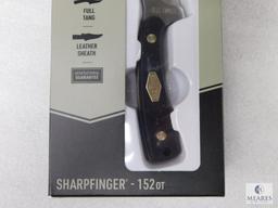 New Schrade Old Timer Sharpfinger Fixed Blade Skinner with Leather Sheath