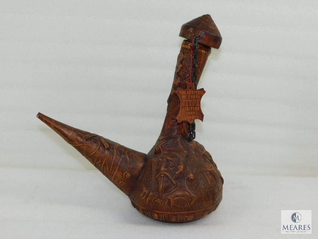 Vintage Leather Wrapped Decanter