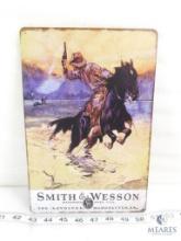 Smith and Wesson Firearms Tin Advertising Sign