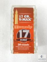 50 Rounds Hornady Varmint Express 17HMR Ammo. 17 Grain V-Max