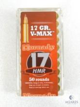 50 Rounds Hornady Varmint Express 17HMR Ammo. 17 Grain V-Max