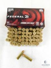 50 Rounds Federal American Eagle .38 Special Ammo. 130 Grain FMJ