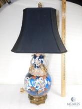 Asian-influenced Table Lamp with Shade