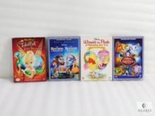 Four Disney Set DVDs, Tinker Bell, The Rescuers, Winnie the Pooh, The Aristocats