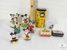 Lot of Disney Figurines, Grapefruit Body Duo, Tin Container and "Touch Of Magic" Figurine