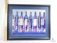 Wine Bottle Framed Art