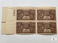 #972 - 1948 3c Indian Centennial Plate Block of Four Stamps