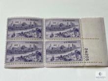 # 994 - 1950 3¢ Kansas City, Missouri Centenary Plate Block of Four