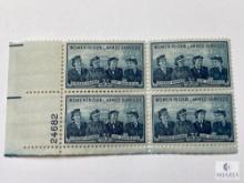 # 1013 - 1952 3¢ Service Women Stamp Plate Block of Four