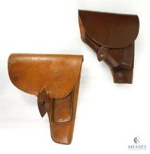 Lot of Two Leather Flap Holsters