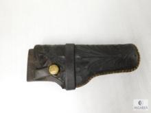 Vintage Heiser Tooled Leather Gun Holster #721