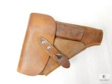 Vintage Leather Flap Gun Holster Fits P38 and Similar