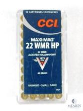 CCI Maxi-Mag .22 WMR 40 Grain Jacketed HP Ammo