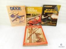Lot Four Black Powder Books - Dixie Gun Works, Gun Digest, Lyman, and Nonte Guide