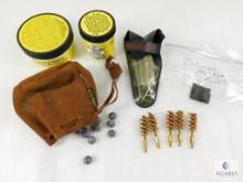 Muzzleloader Accessories - Flint, Bore Butter, Tool Kit, TC Bore Brushes, Leather Pouch