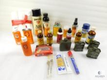 Large Lot of Assorted Firearm Cleaning Supplies Includes Military - NO SHIPPING