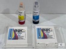 Garment Printer Ink Cleaning Solution with Epson Ink Cyan and Yellow