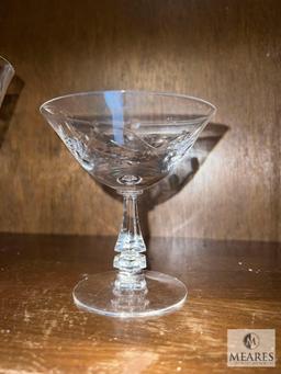 Assorted 1954 Crystal Wedding Stemware