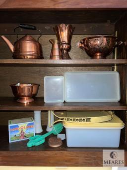 Tupperware and Copper Assortment