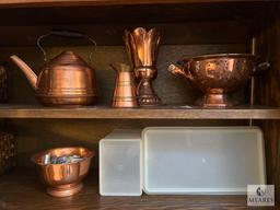 Tupperware and Copper Assortment