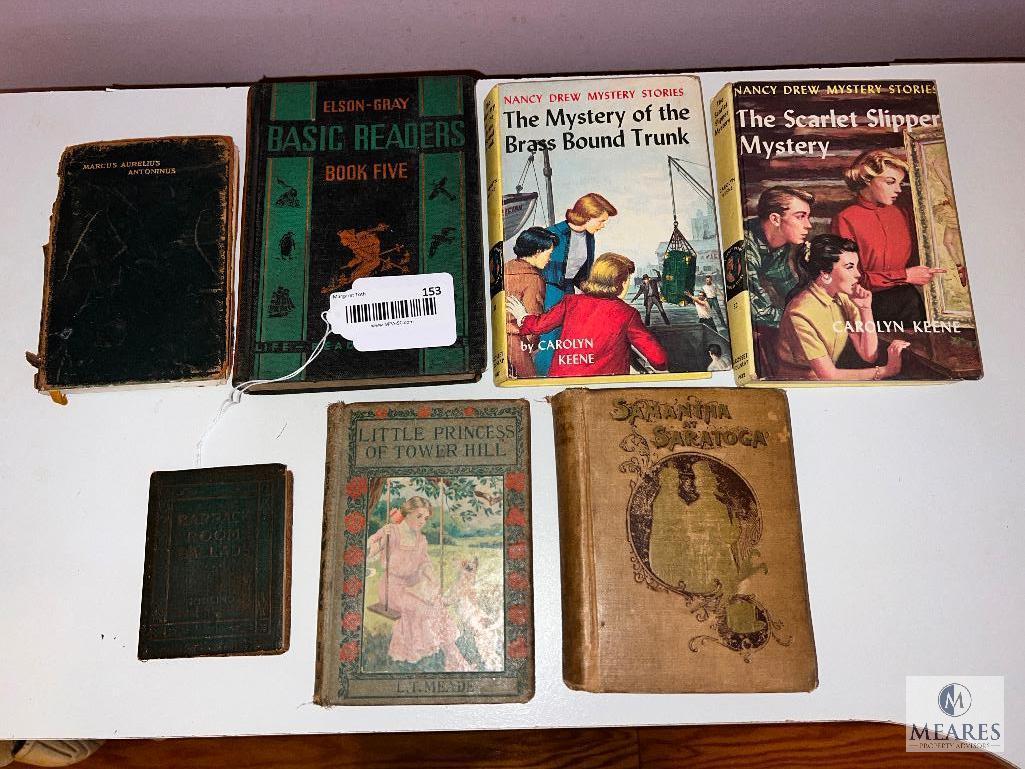Vintage Book Collection Including Kipling and Nancy Drew