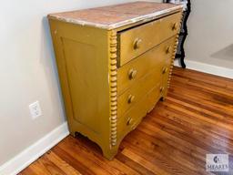 Vintage Distressed Four-Drawer Chest of Drawers