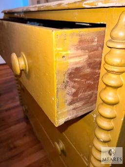 Vintage Distressed Four-Drawer Chest of Drawers