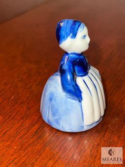 Hand-painted Delft Blue 2.5" Figurine