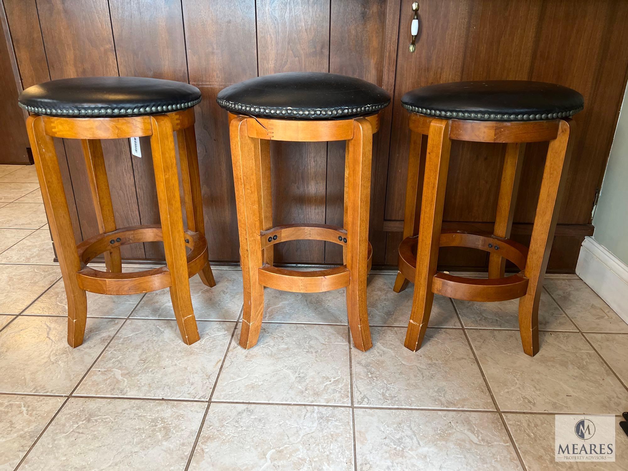 Three Swivel Top Bar Stools from Bed Bath & Beyond