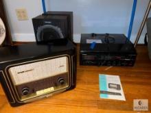 Toshiba Stereo with Speakers and Grundig Anniversary Radio