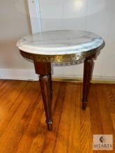 Marble Top Plant Stand