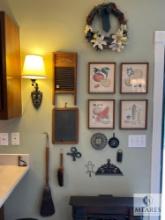 Vintage Wall Decor and Rustic Kitchen Items