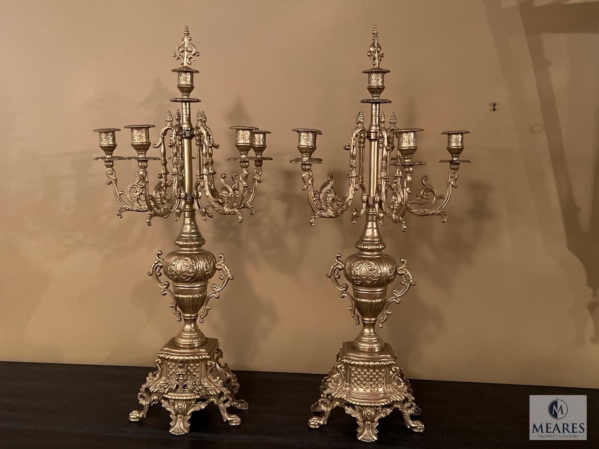 Vintage Candleabra Pair - Italian Made